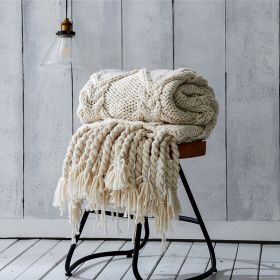 Handmade Knitting Needle Woven Casual Fashion Soft Blanket